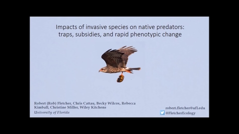 Thumbnail for NRES 500 Spring 2017 - Fletcher et al - Impacts of invasive species on native predators