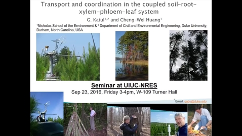 Thumbnail for NRES 2016 Fall Seminar - Gabriel Katul