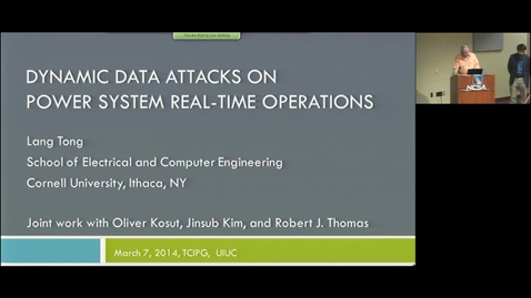 Thumbnail for Dynamic Data Attacks on Power System Real-time Operations